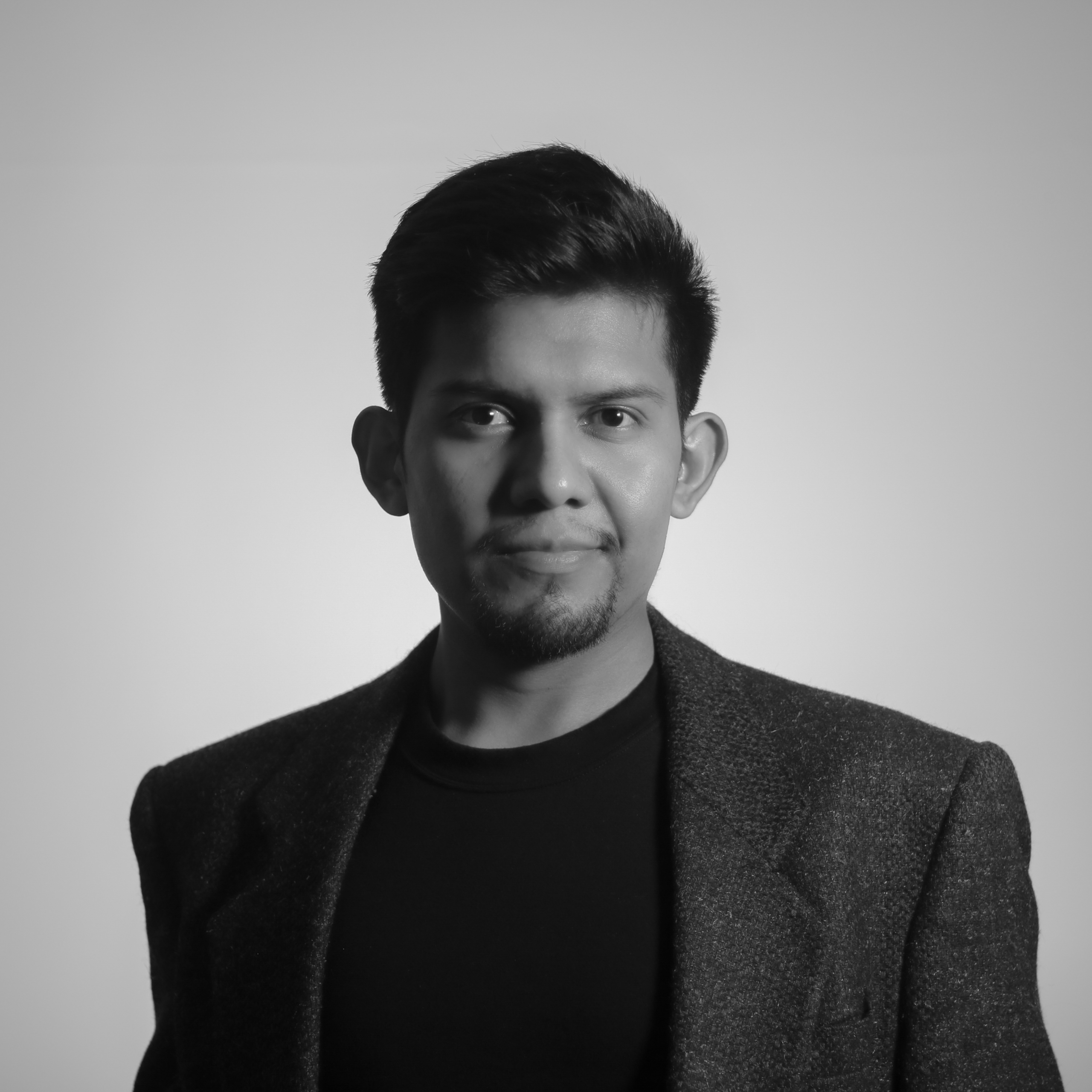 Portrait of Manuel Juárez, Vancouver-trained designer and founder of Physalia luxury womenswear
