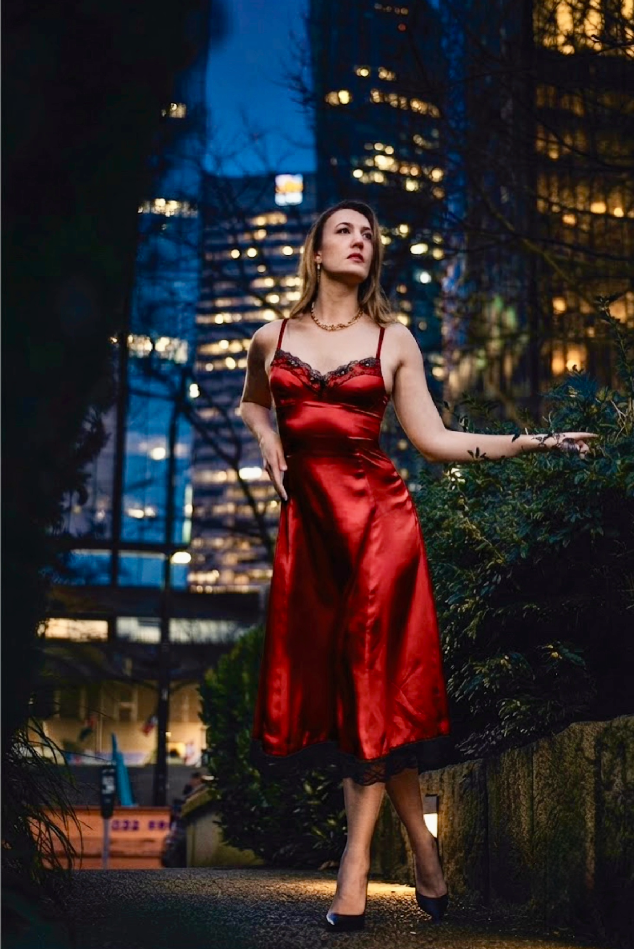 Physalia sculptural luxury womenswear dress designed in Vancouver